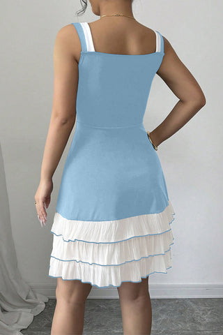 Sleeveless Tiered Flare Dress