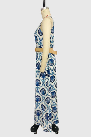 Sleeveless Printed Maxi Dress