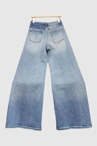 Butterfly Print Straight Jeans