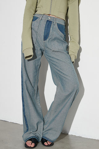 High-Waist Straight Jeans