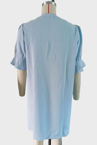 V-Neck Casual A-Line Dress