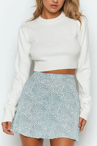 Polka Dot A-Line Mini Skirt