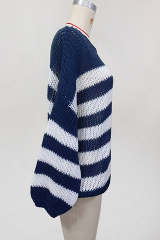Striped Knit Sweater