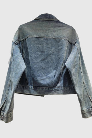 Embellished Lace Denim Jacket