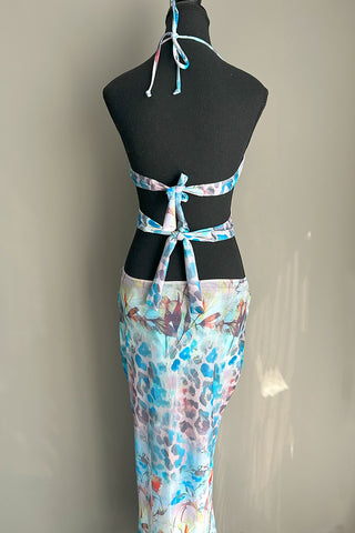 Artistic Print Bikini Dress