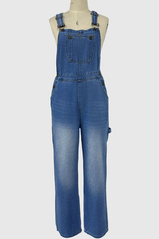 Classic Denim Overalls Jumpsuit