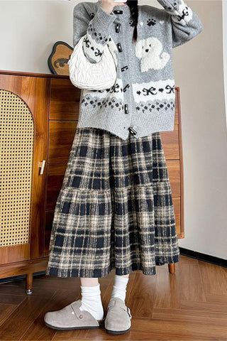 Timeless Plaid Maxi Skirt