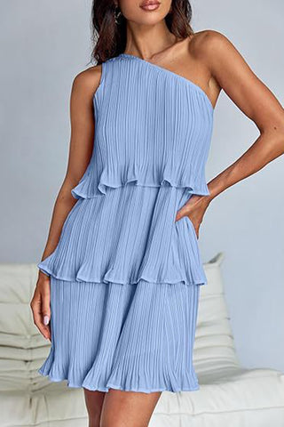Asymmetrical Tiered Casual Dress