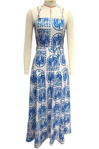 Halter-Neck Maxi Dress