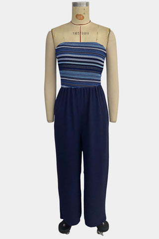 Strapless Wide-Leg Jumpsuit