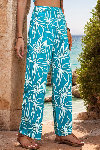 Floral Wide-Leg Pants