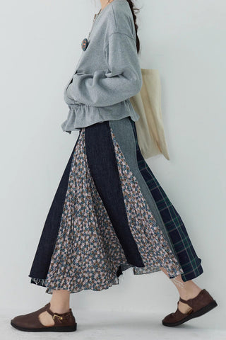 Patchwork Maxi Skirt