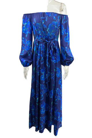 Off-Shoulder Floral Maxi Dress