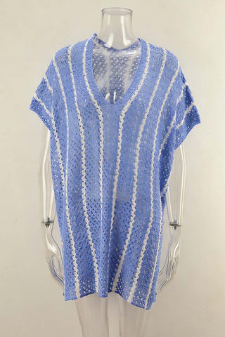 Breezy Knit V-Neck Cover-Up