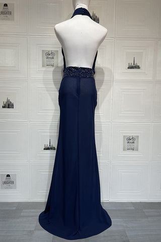 Elegant Draped Evening Gown