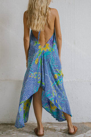 Halter Neck Bohemian Casual Dress