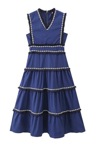 Sleeveless Tiered Casual Dress