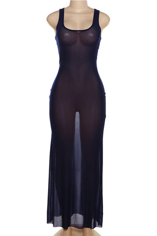 Sleeveless Casual Maxi Dress