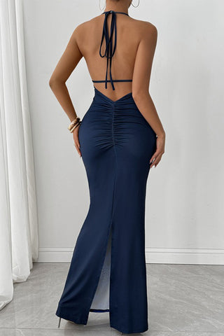 Elegant Halter Maxi Dress