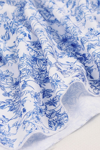 Floral Halter Sundress with Keyhole Accent