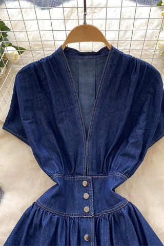 Button-Front Casual Dress