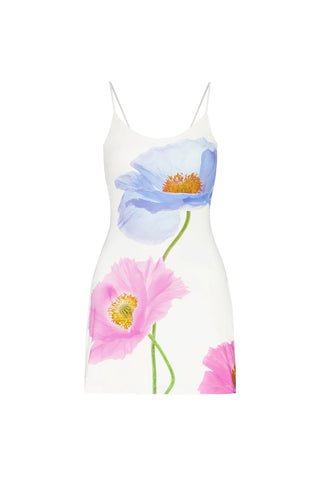 Floral Print Sleeveless Mini Dress