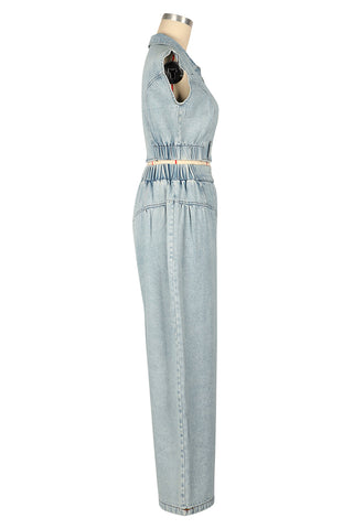 Stylish Crop Top and Wide-Leg Pants Set