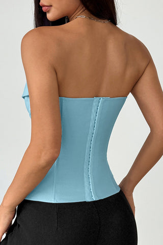 Chic Tie-Front Corset Top