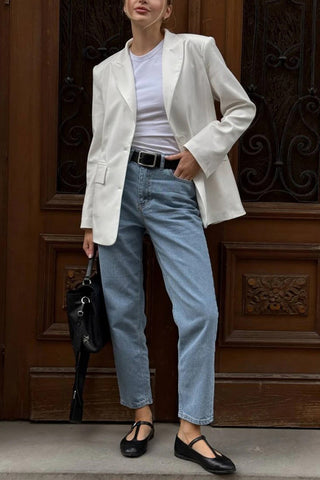 Classic Straight-Leg Denim Jeans