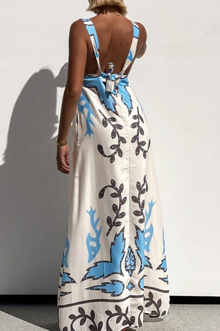 Patterned Maxi Casual Dress