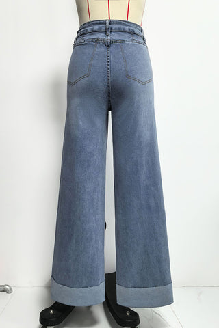 Classic Straight-Leg Denim Jeans