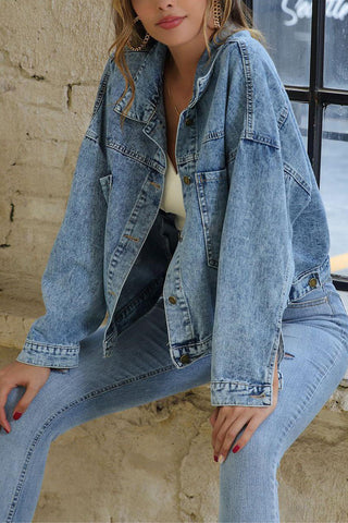 Classic Denim Jacket with Pocket Detail