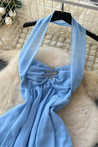 Elegant Halter Casual Dress