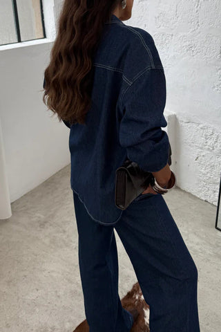 Chic Button-Front Pants Set