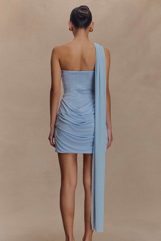One-Shoulder Draped Sundress