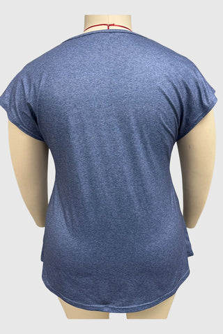 Dragonfly Graphic V-Neck T-Shirt
