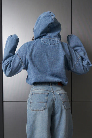 Cropped Hooded Sweatshirt