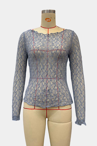 Long Sleeve Lace Top