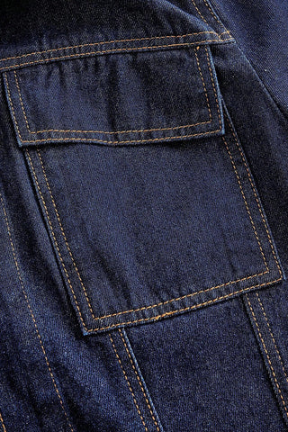 Tie-Waist Denim Jacket