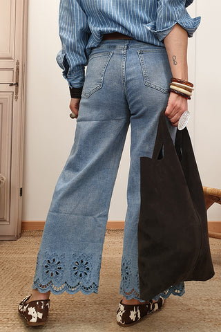 Wide Leg High Waist Jeans