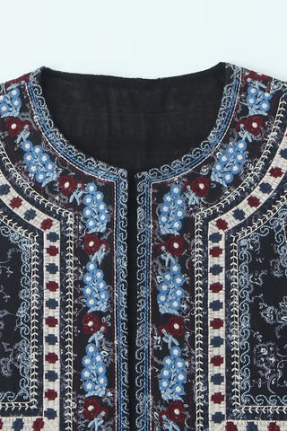 Patterned Cropped Tank Top