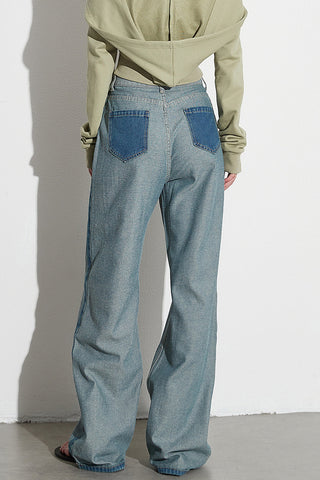 High-Waist Straight Jeans