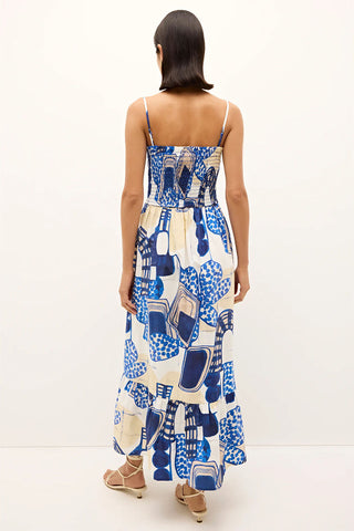 Abstract Printed Midi Dress