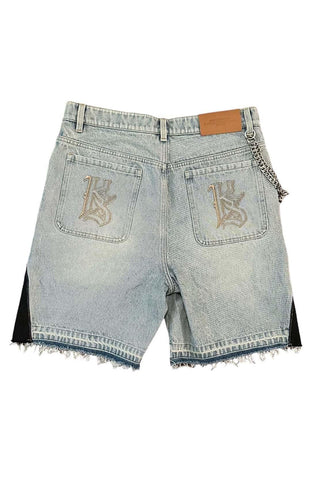 Patchwork Design Denim Shorts