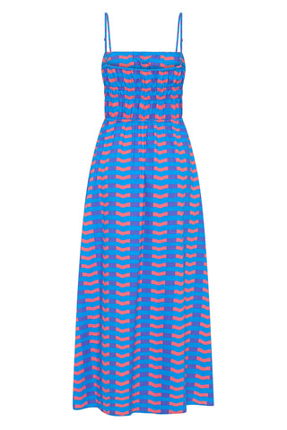 Patterned Strappy Summer Dress
