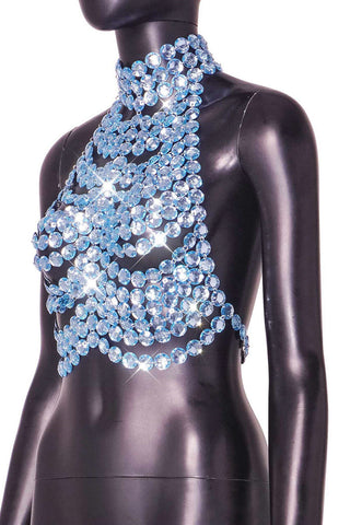 Crystal Embellished Halter Tank