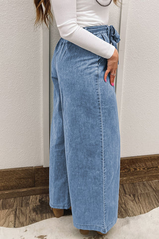 High-Waist Wide-Leg Trousers