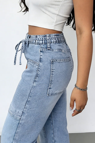 High-Waisted Wide Leg Jeans