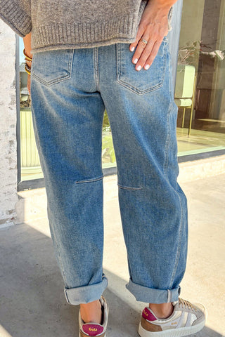 Relaxed Straight-Leg Jeans