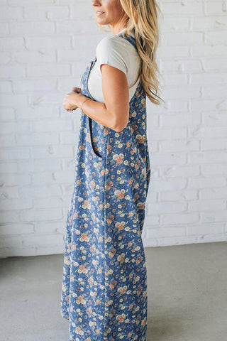 Floral Printed Wide-Leg Jumpsuit